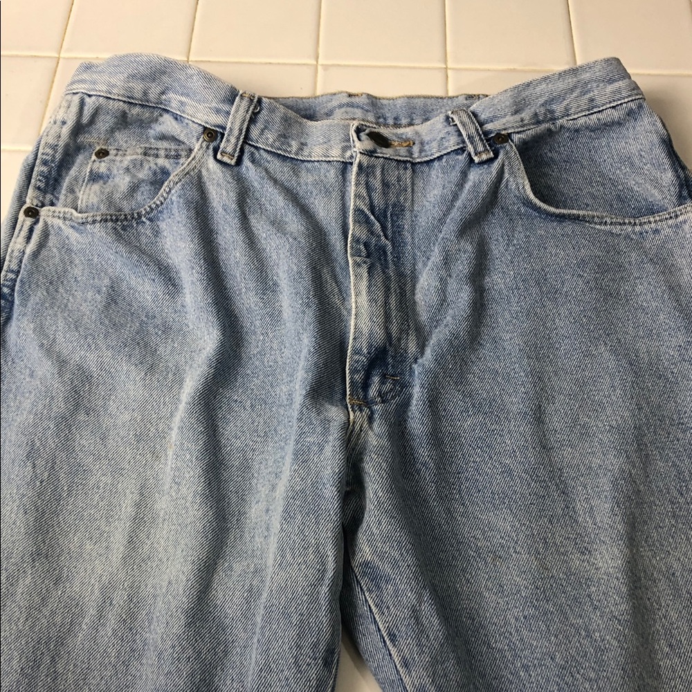 Wrangler Men's 36x32 Light Blue Relaxed Jeans